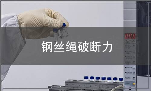 鋼絲繩破斷力