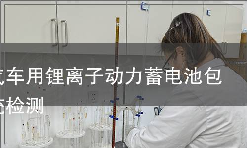 電動汽車用鋰離子動力蓄電池包和系統(tǒng)檢測